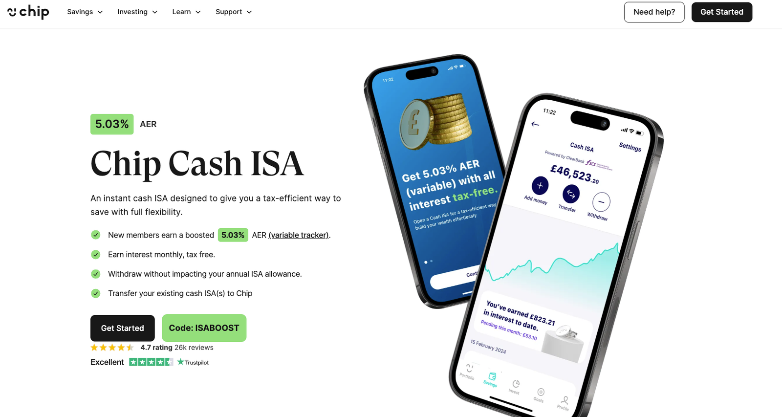 Chip Boosted Cash ISA